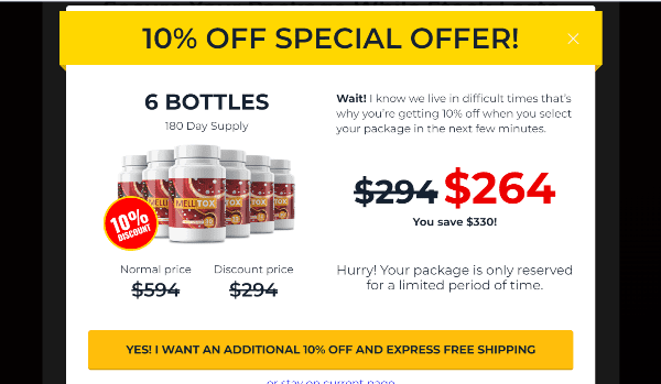 Milletox discount page