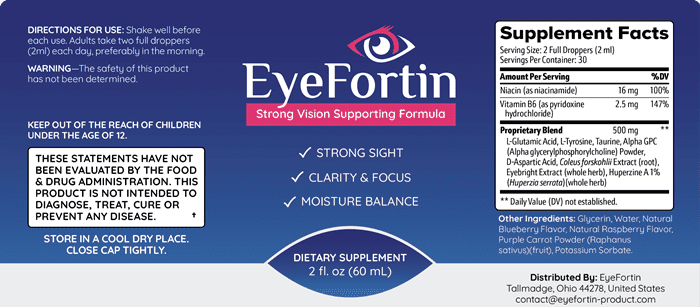 EyeFortin Label