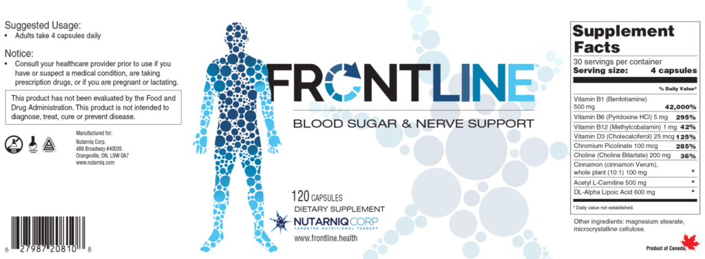 Frontline Blood Sugar & Nerve Support Supplement Facts